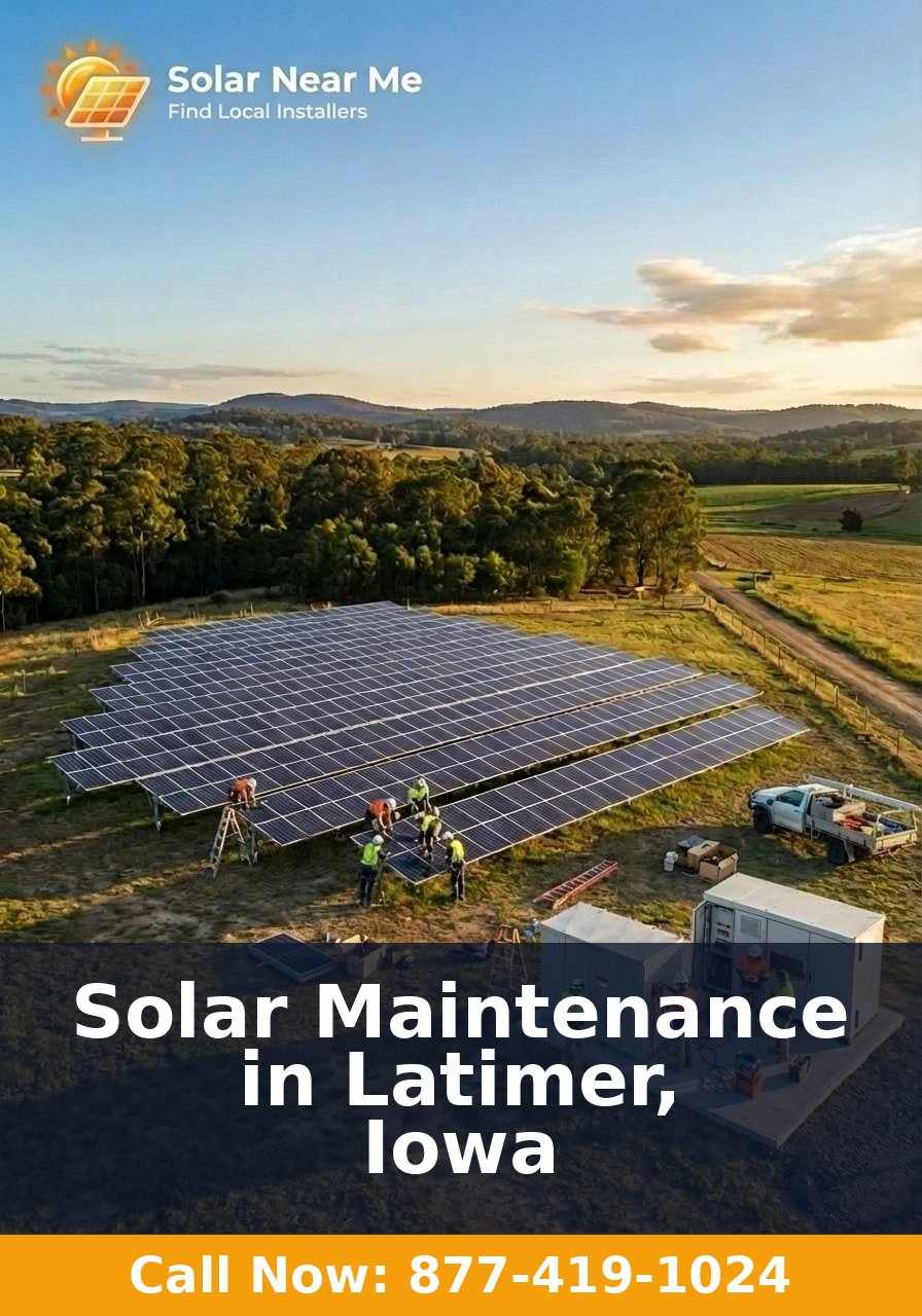 Solar Maintenance in Latimer, Iowa