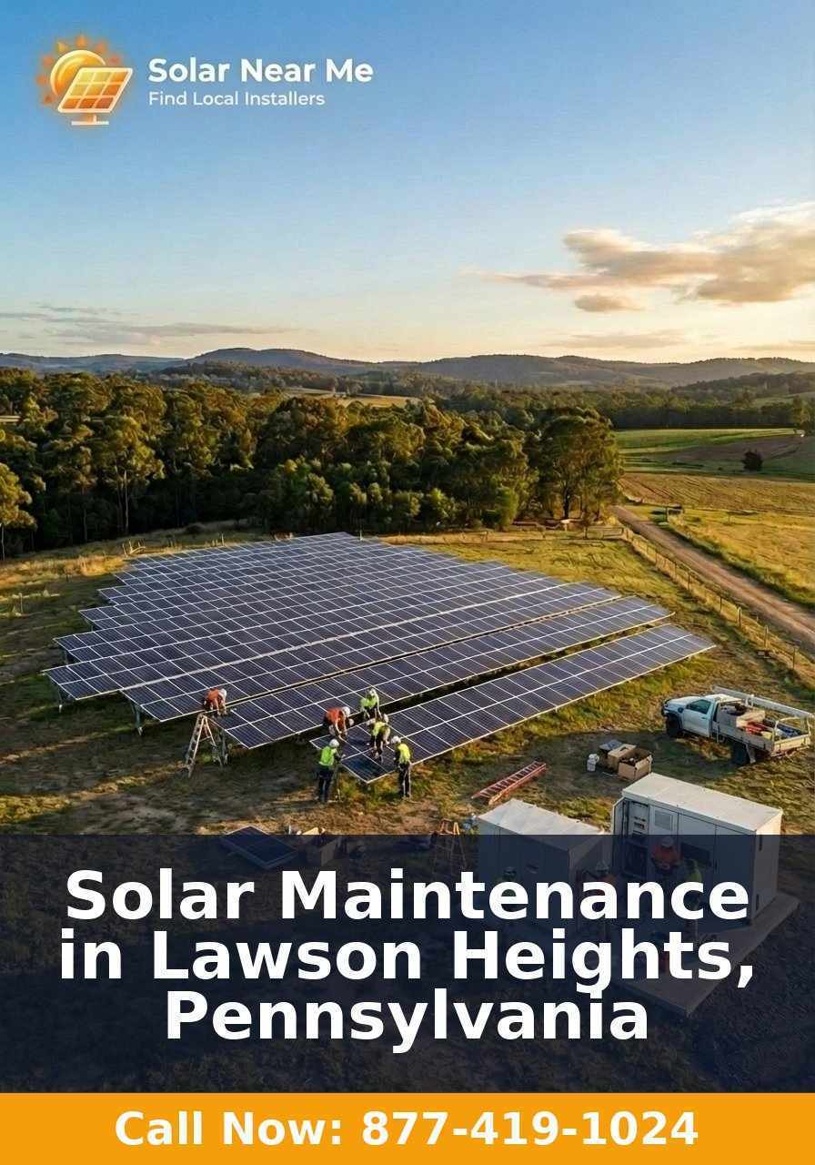 Solar Maintenance in Lawson Heights, Pennsylvania