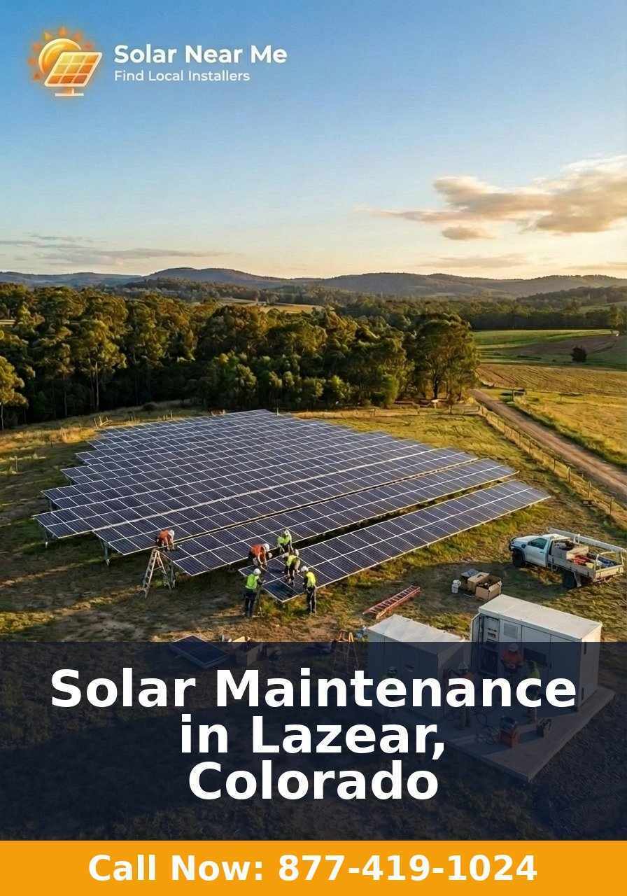 Solar Maintenance in Lazear, Colorado