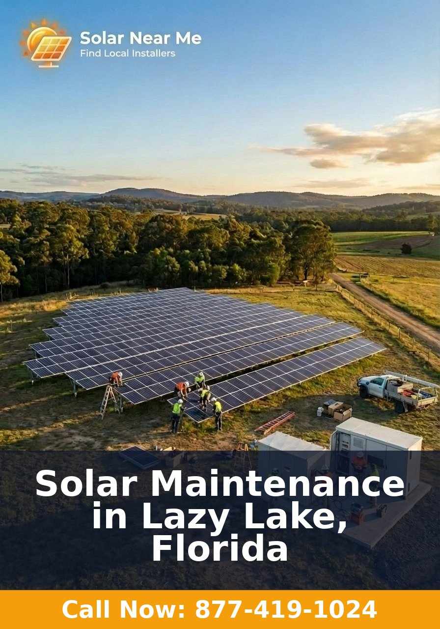 Solar Maintenance in Lazy Lake, Florida