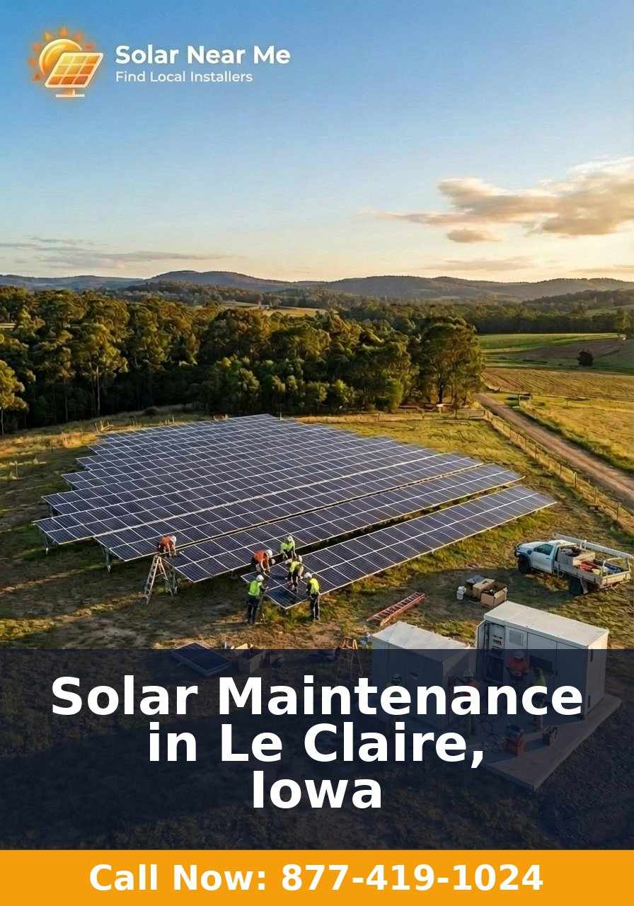 Solar Maintenance in Le Claire, Iowa