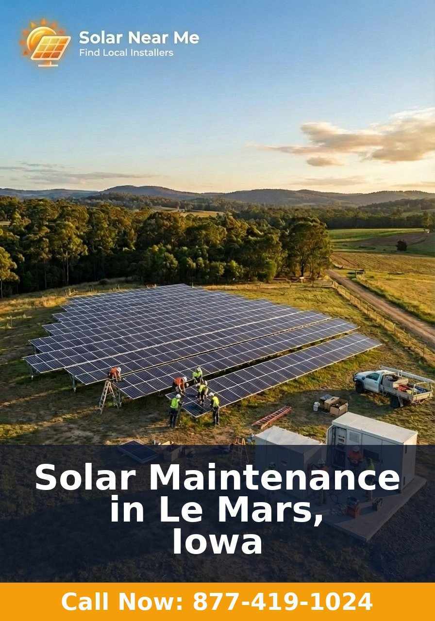 Solar Maintenance in Le Mars, Iowa