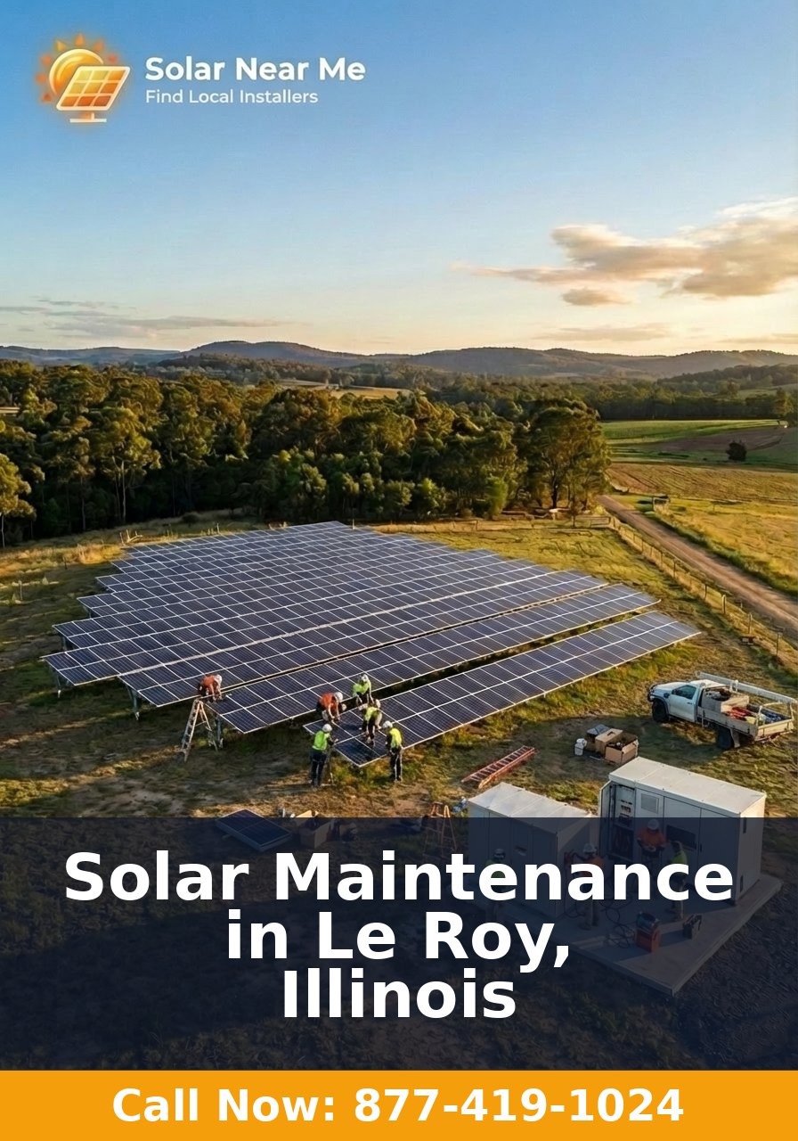 Solar Maintenance in Le Roy, Illinois
