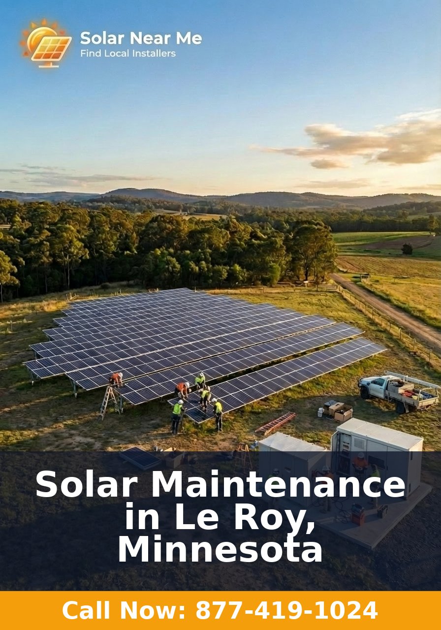 Solar Maintenance in Le Roy, Minnesota
