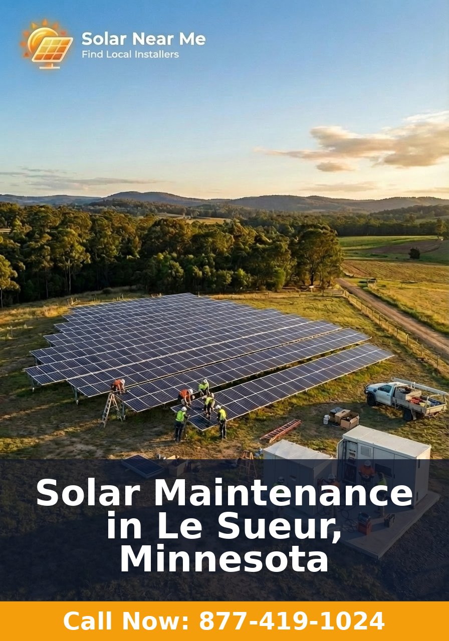 Solar Maintenance in Le Sueur, Minnesota