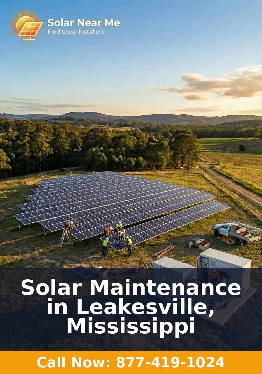 Solar Maintenance in Leakesville, Mississippi