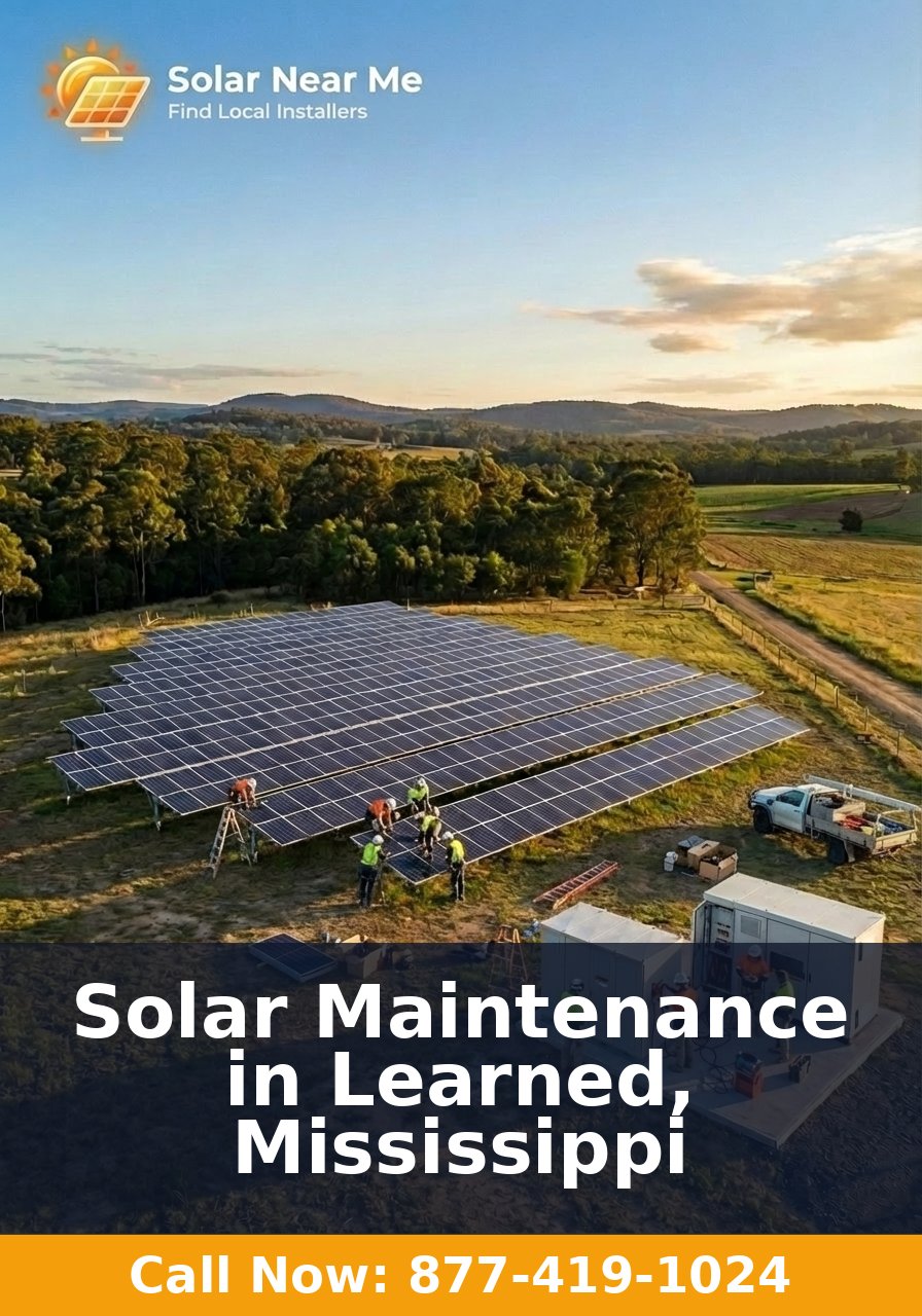 Solar Maintenance in Learned, Mississippi