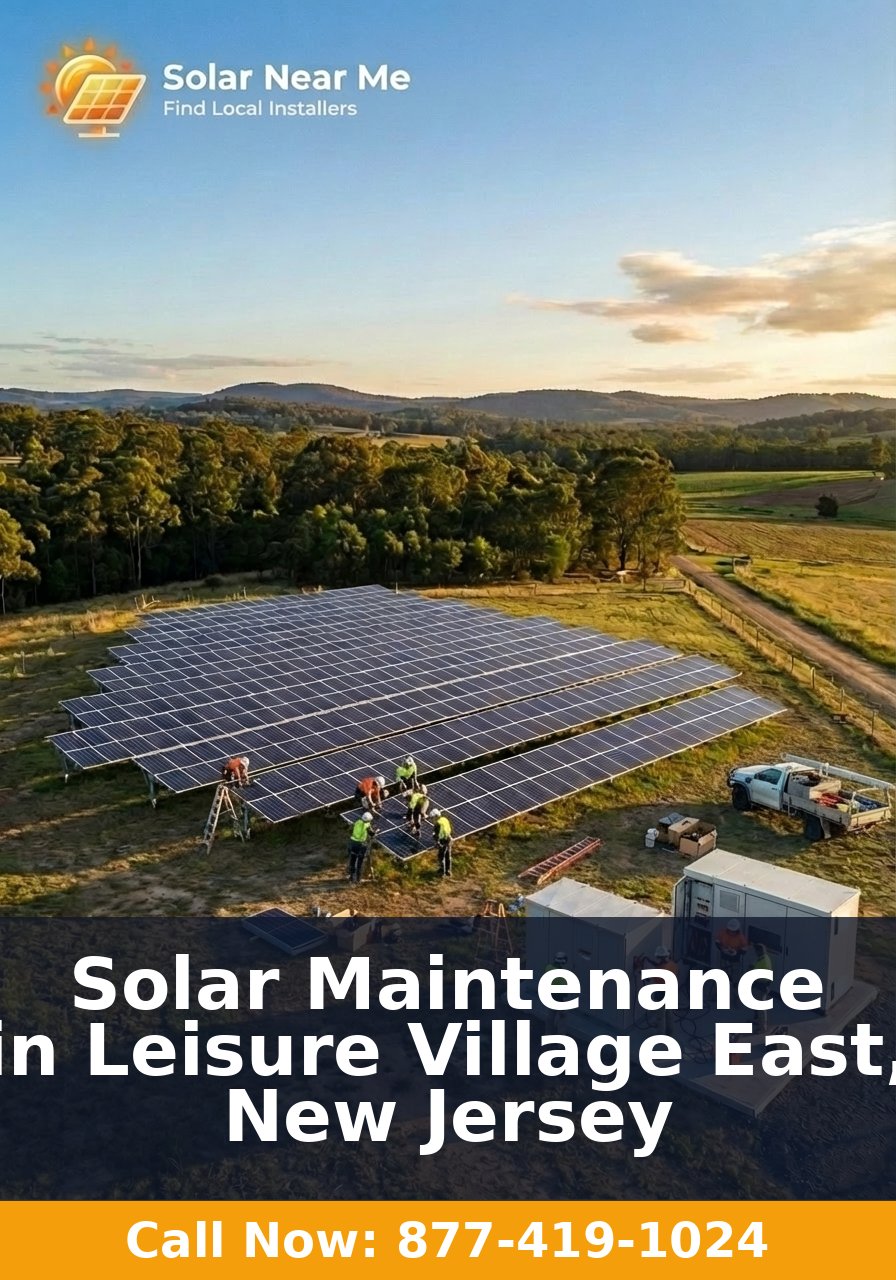 Solar Maintenance in Leisure Village East, New Jersey
