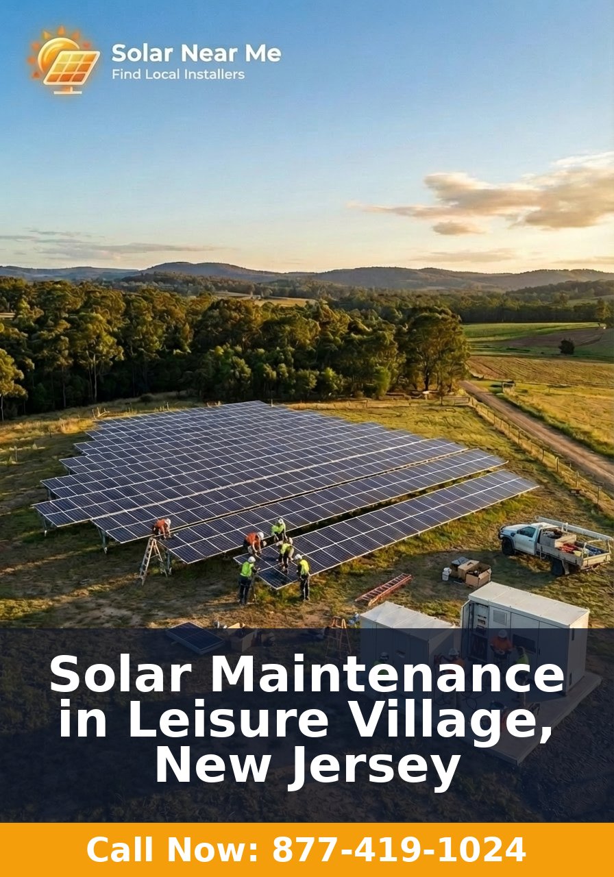 Solar Maintenance in Leisure Village, New Jersey