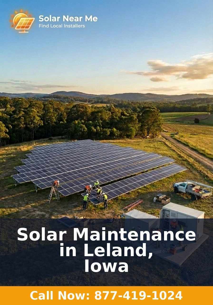 Solar Maintenance in Leland, Iowa