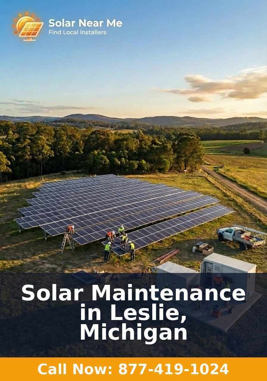 Solar Maintenance in Leslie, Michigan