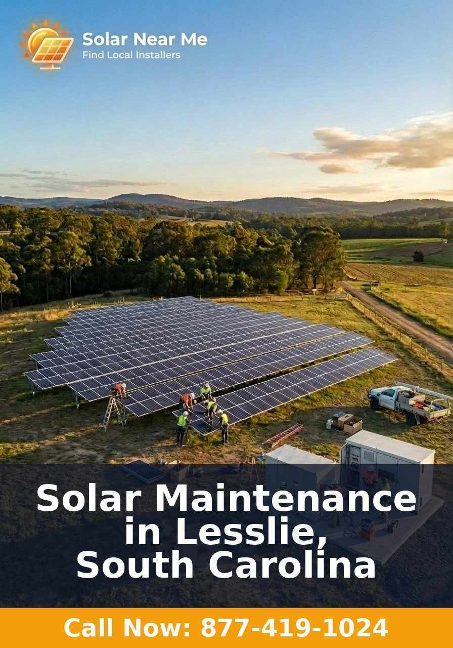 Solar Maintenance in Lesslie, South Carolina