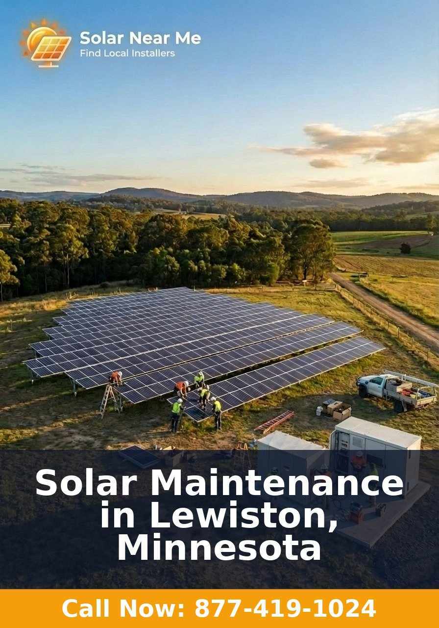 Solar Maintenance in Lewiston, Minnesota