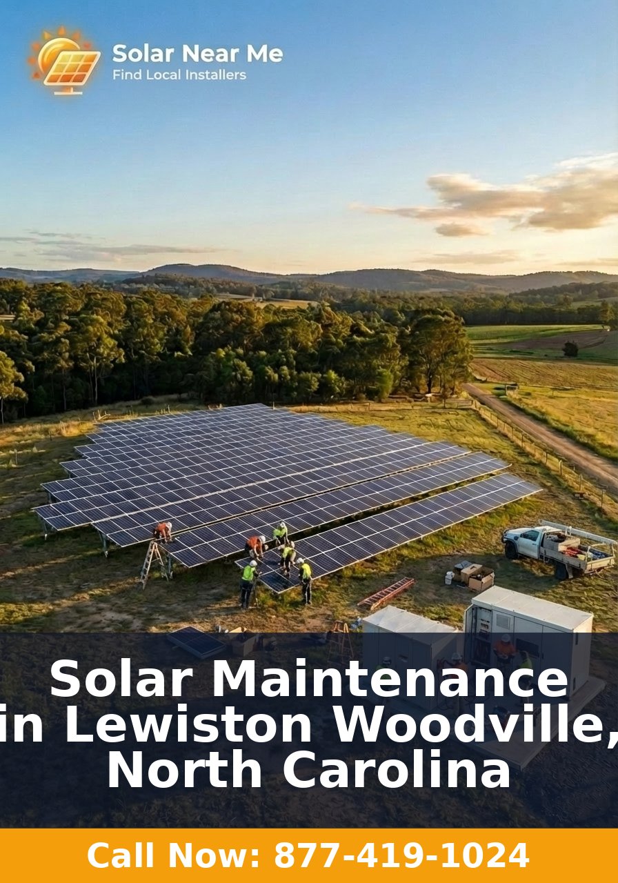 Solar Maintenance in Lewiston Woodville, North Carolina