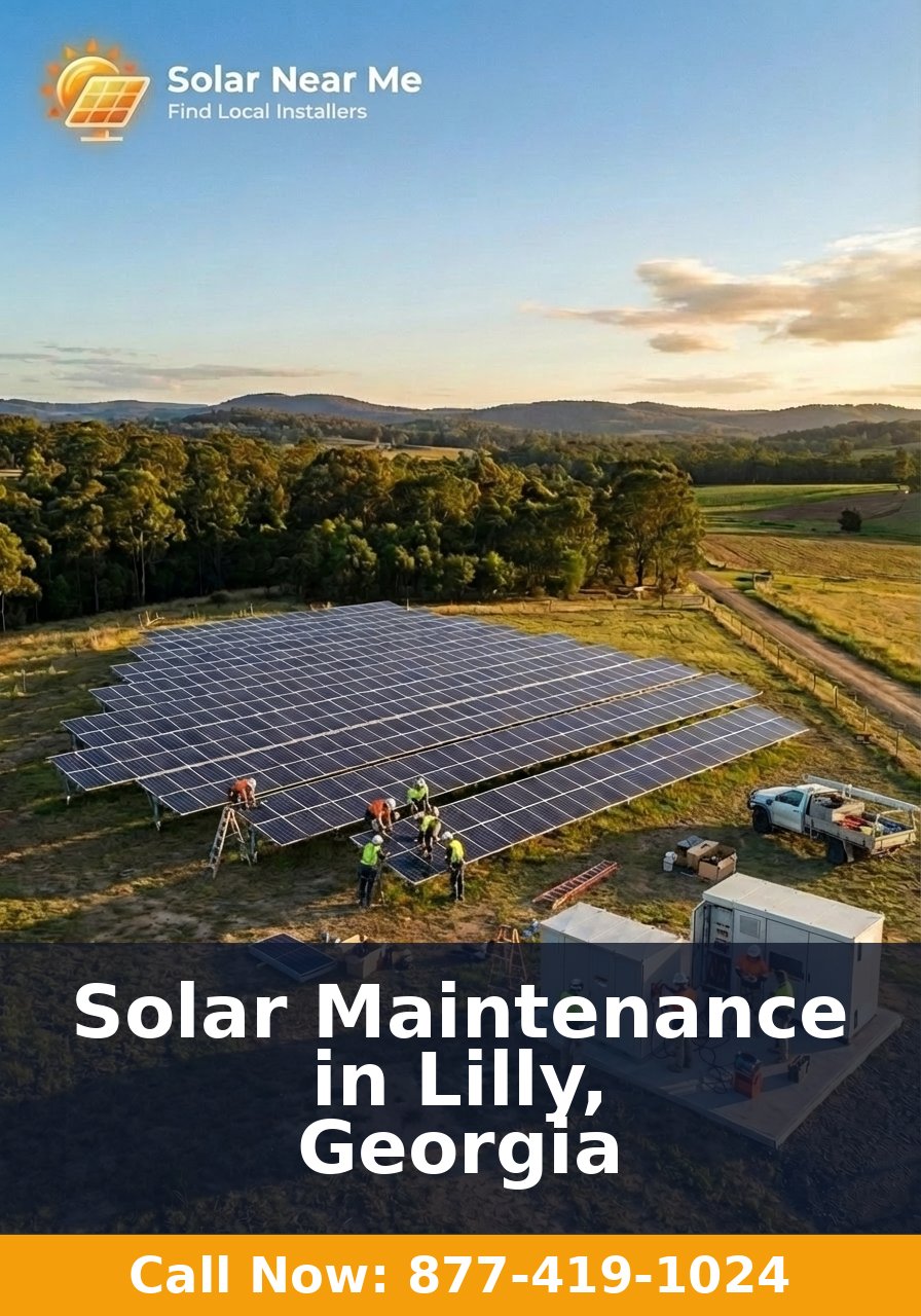 Solar Maintenance in Lilly, Georgia