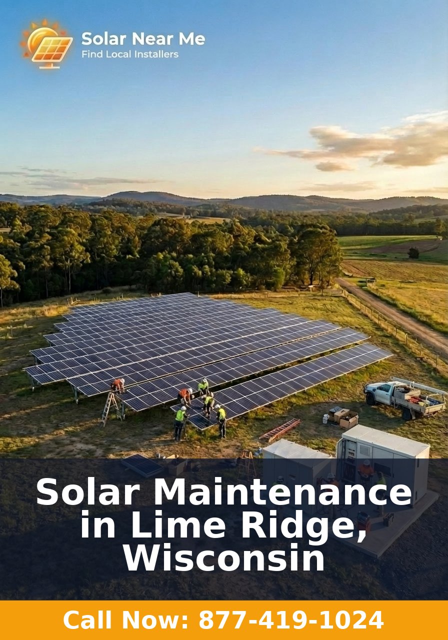 Solar Maintenance in Lime Ridge, Wisconsin