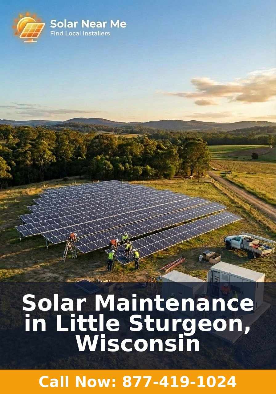 Solar Maintenance in Little Sturgeon, Wisconsin