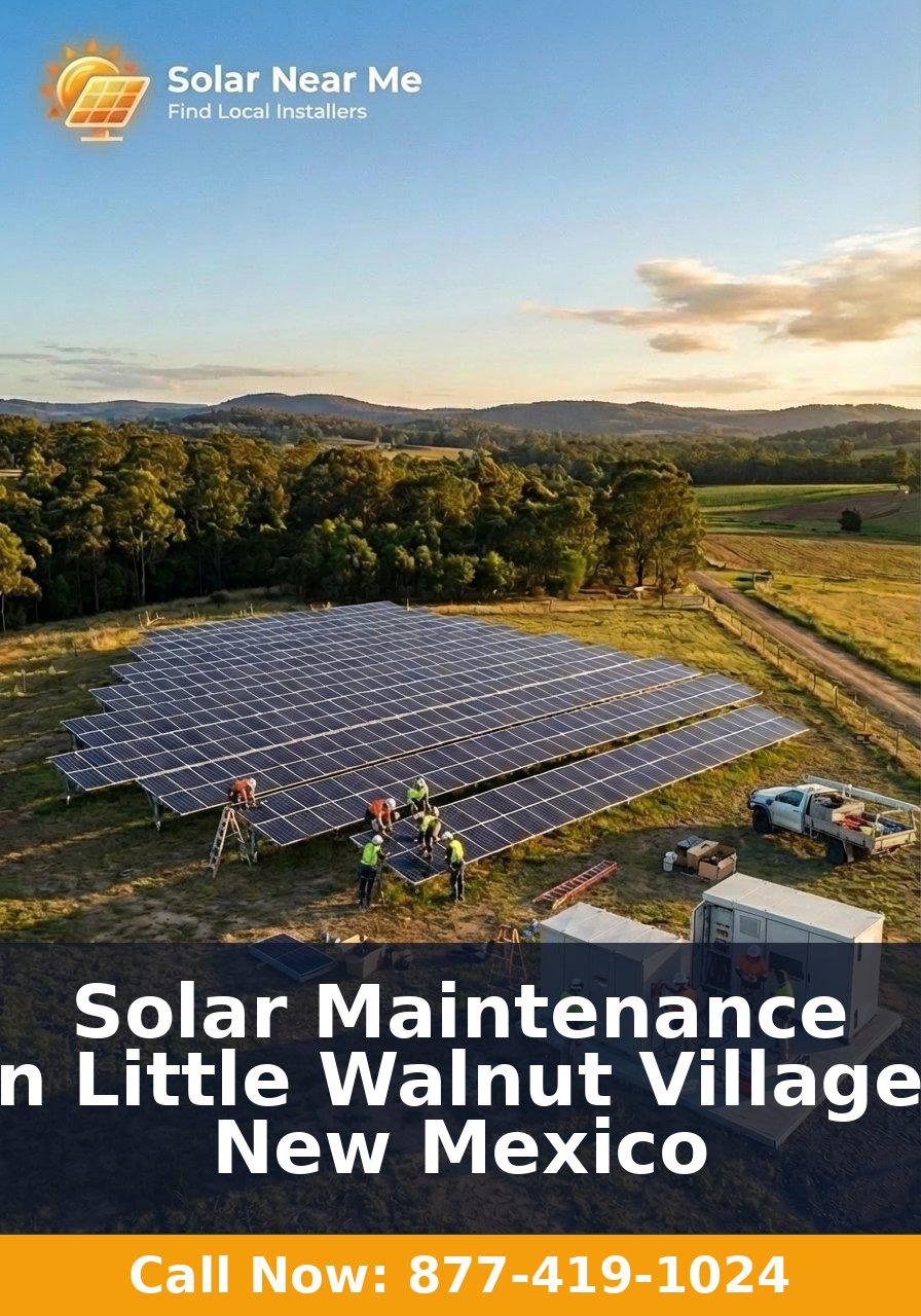 Solar Maintenance in Little Walnut Village, New Mexico