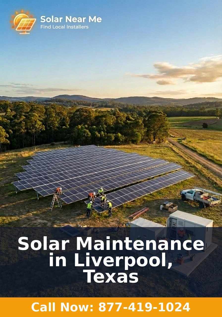 Solar Maintenance in Liverpool, Texas
