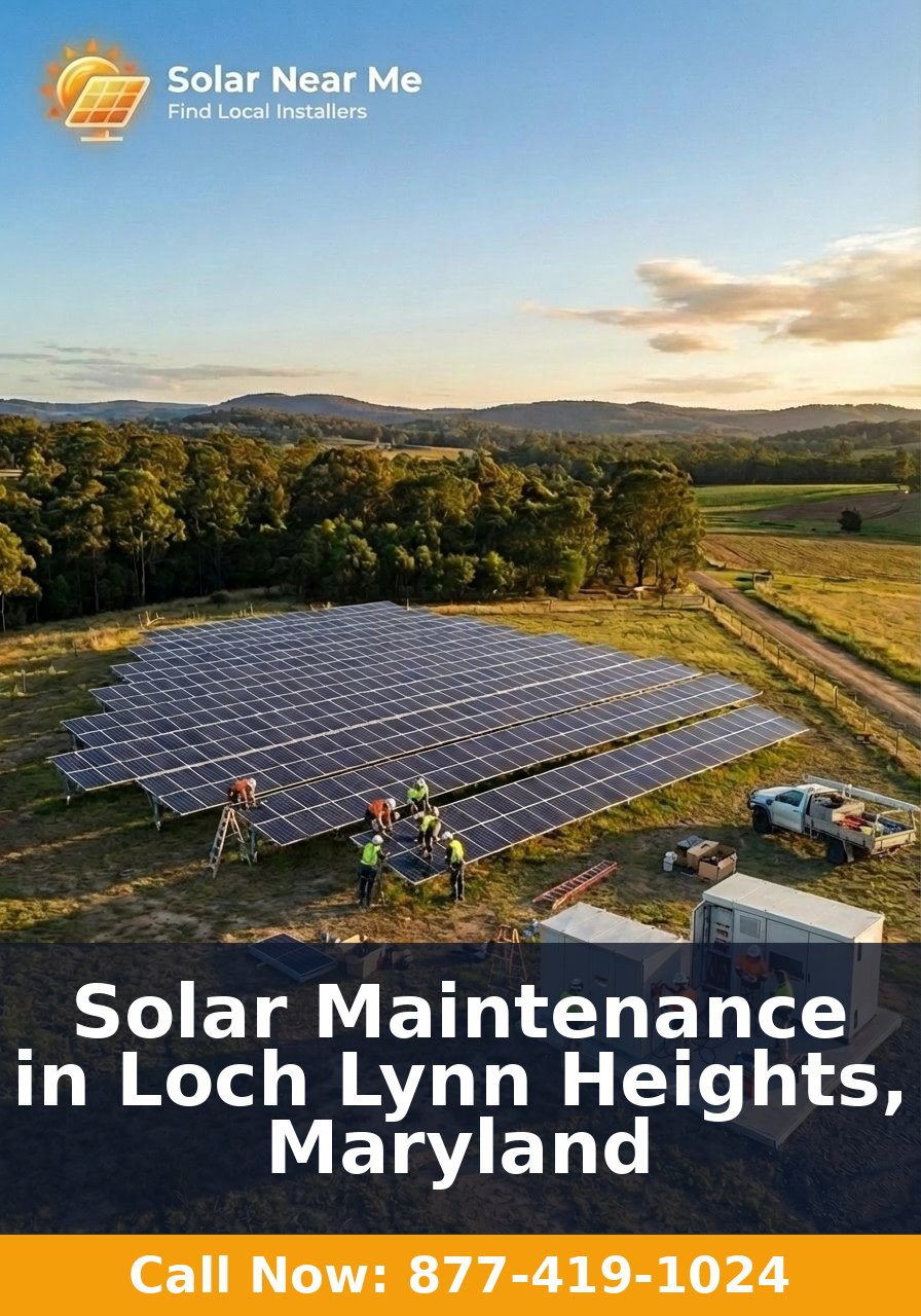 Solar Maintenance in Loch Lynn Heights, Maryland