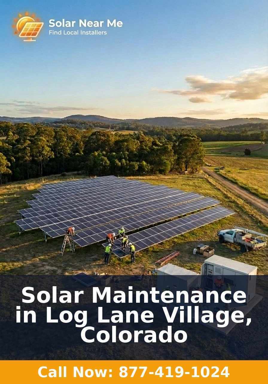 Solar Maintenance in Log Lane Village, Colorado