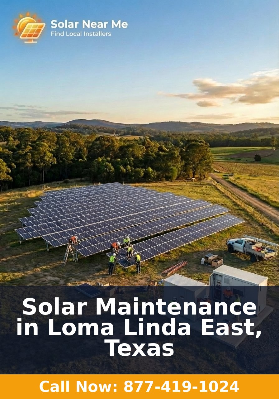 Solar Maintenance in Loma Linda East, Texas