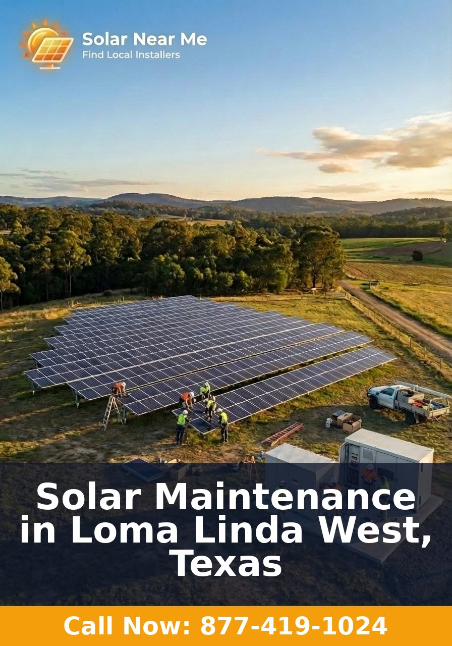 Solar Maintenance in Loma Linda West, Texas