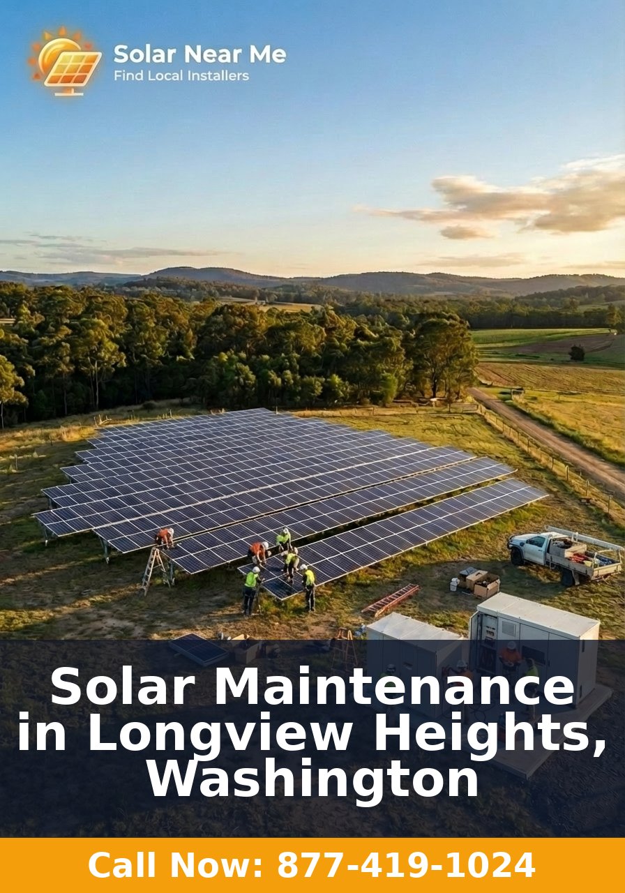 Solar Maintenance in Longview Heights, Washington