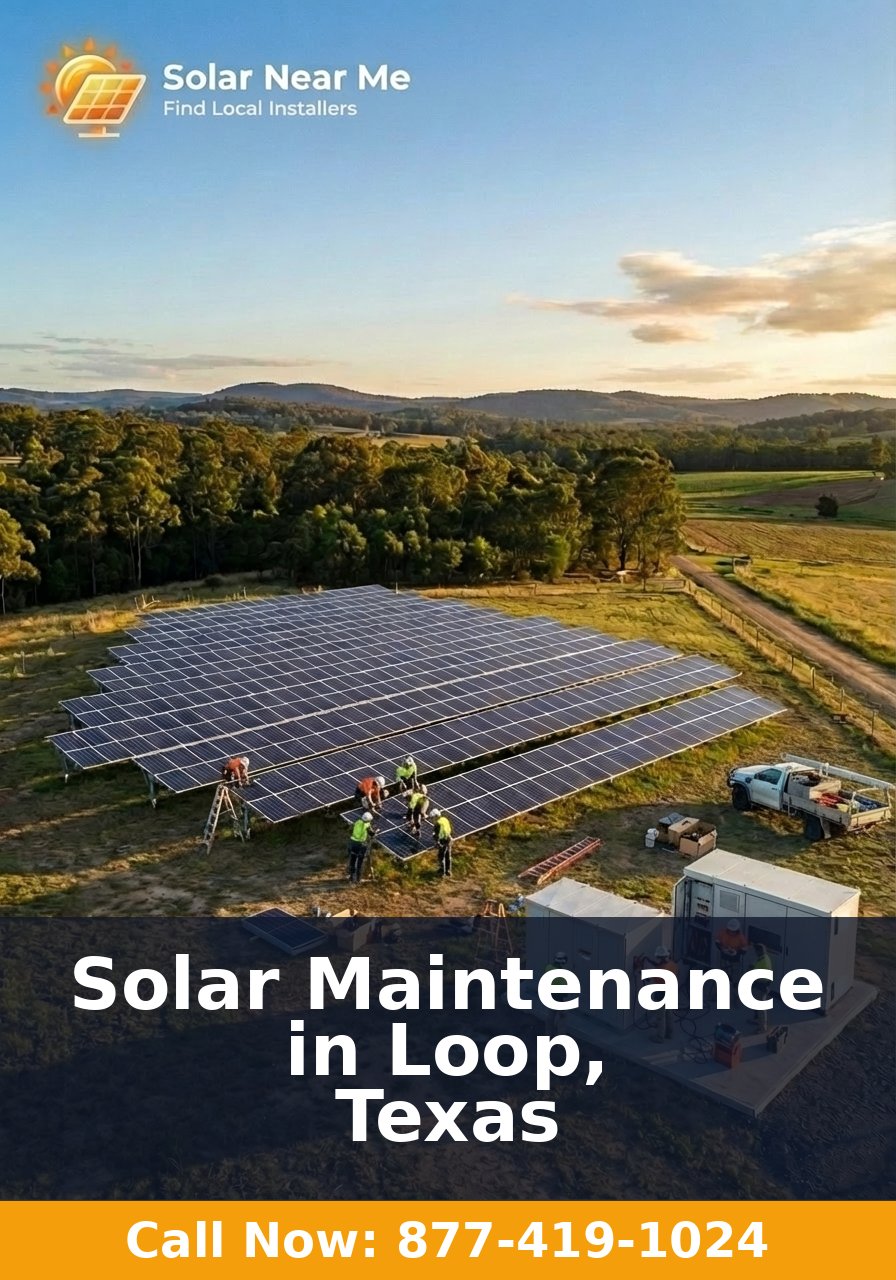 Solar Maintenance in Loop, Texas
