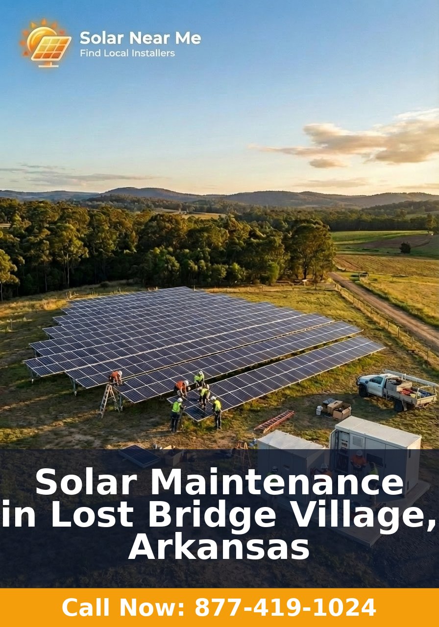 Solar Maintenance in Lost Bridge Village, Arkansas