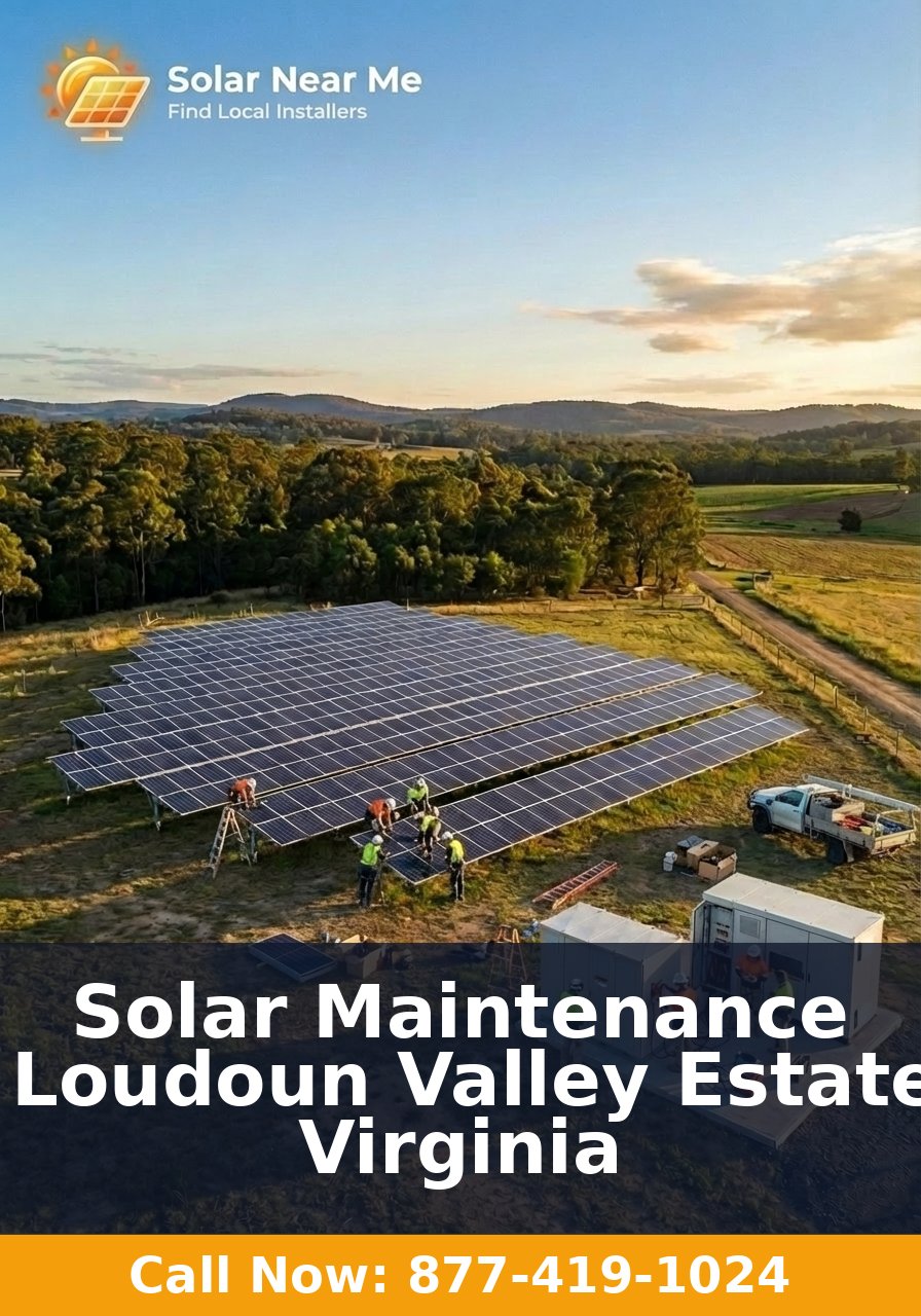 Solar Maintenance in Loudoun Valley Estates, Virginia