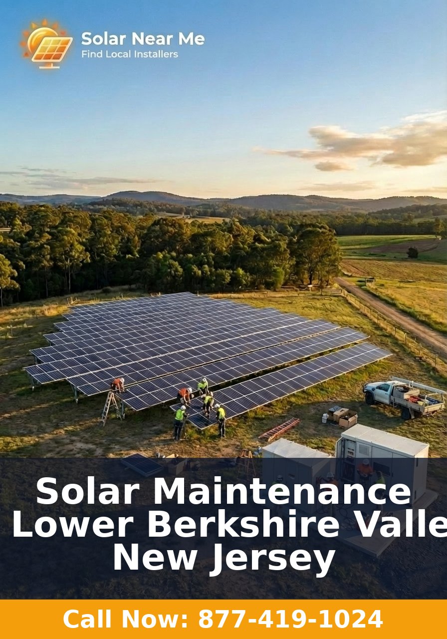 Solar Maintenance in Lower Berkshire Valley, New Jersey