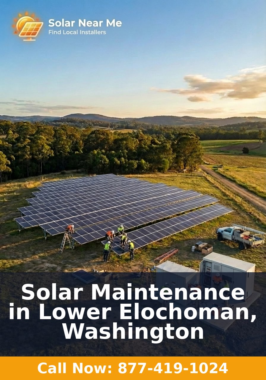 Solar Maintenance in Lower Elochoman, Washington