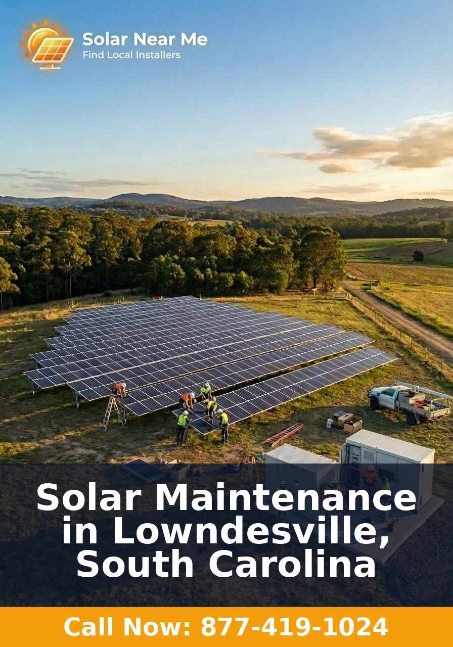 Solar Maintenance in Lowndesville, South Carolina