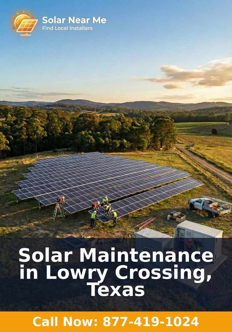 Solar Maintenance in Lowry Crossing, Texas