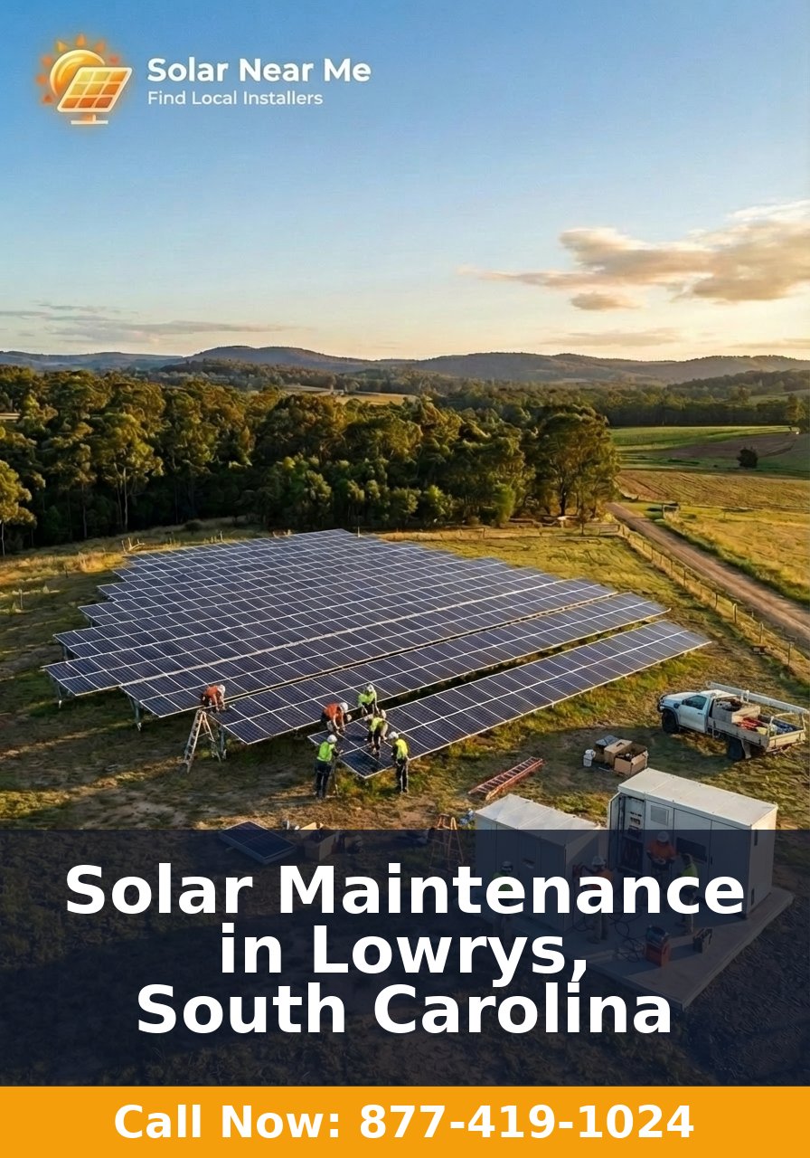 Solar Maintenance in Lowrys, South Carolina
