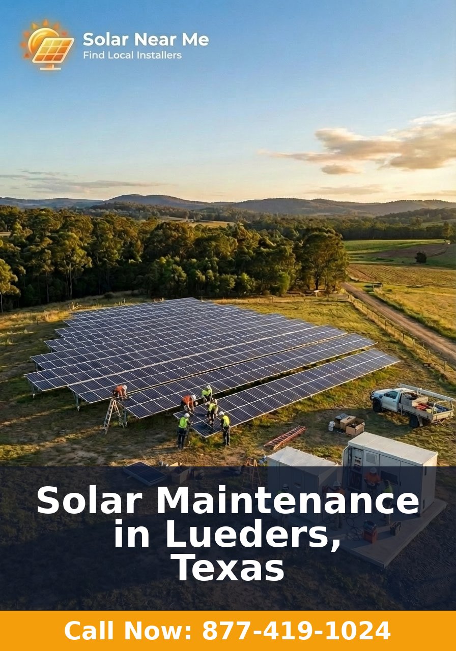Solar Maintenance in Lueders, Texas