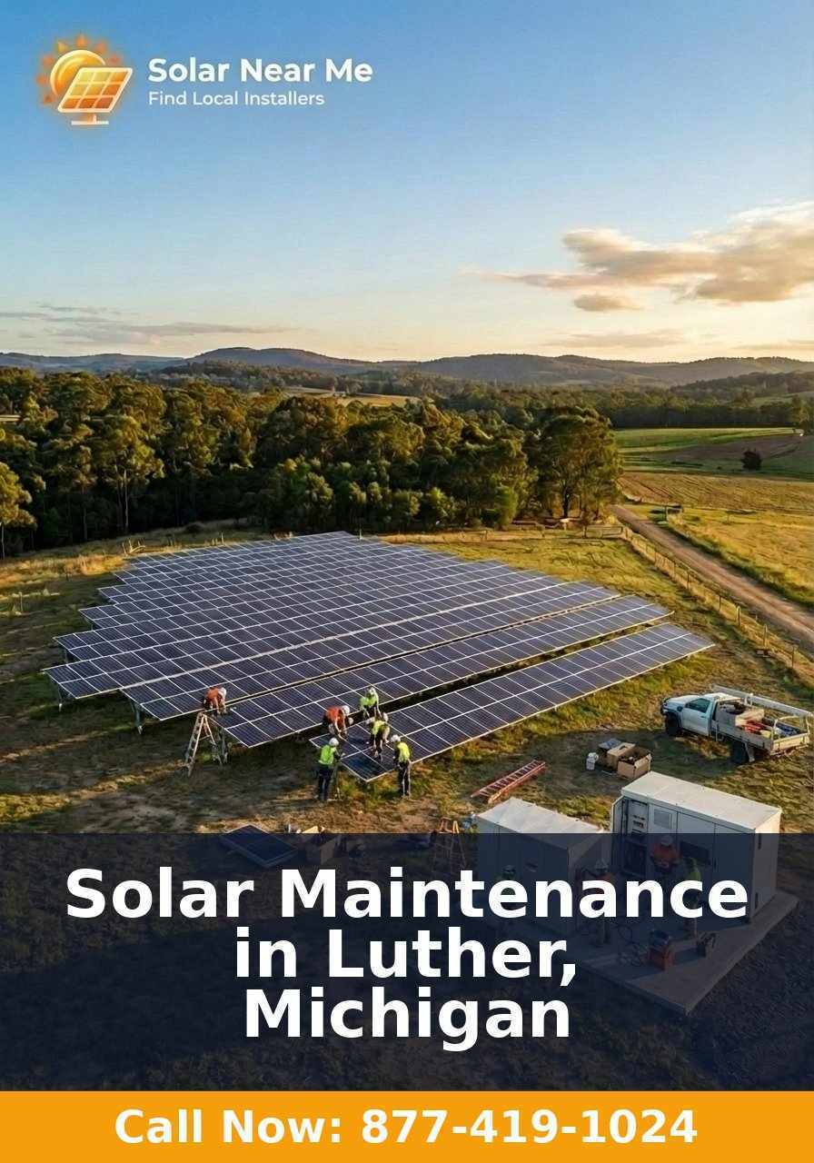Solar Maintenance in Luther, Michigan