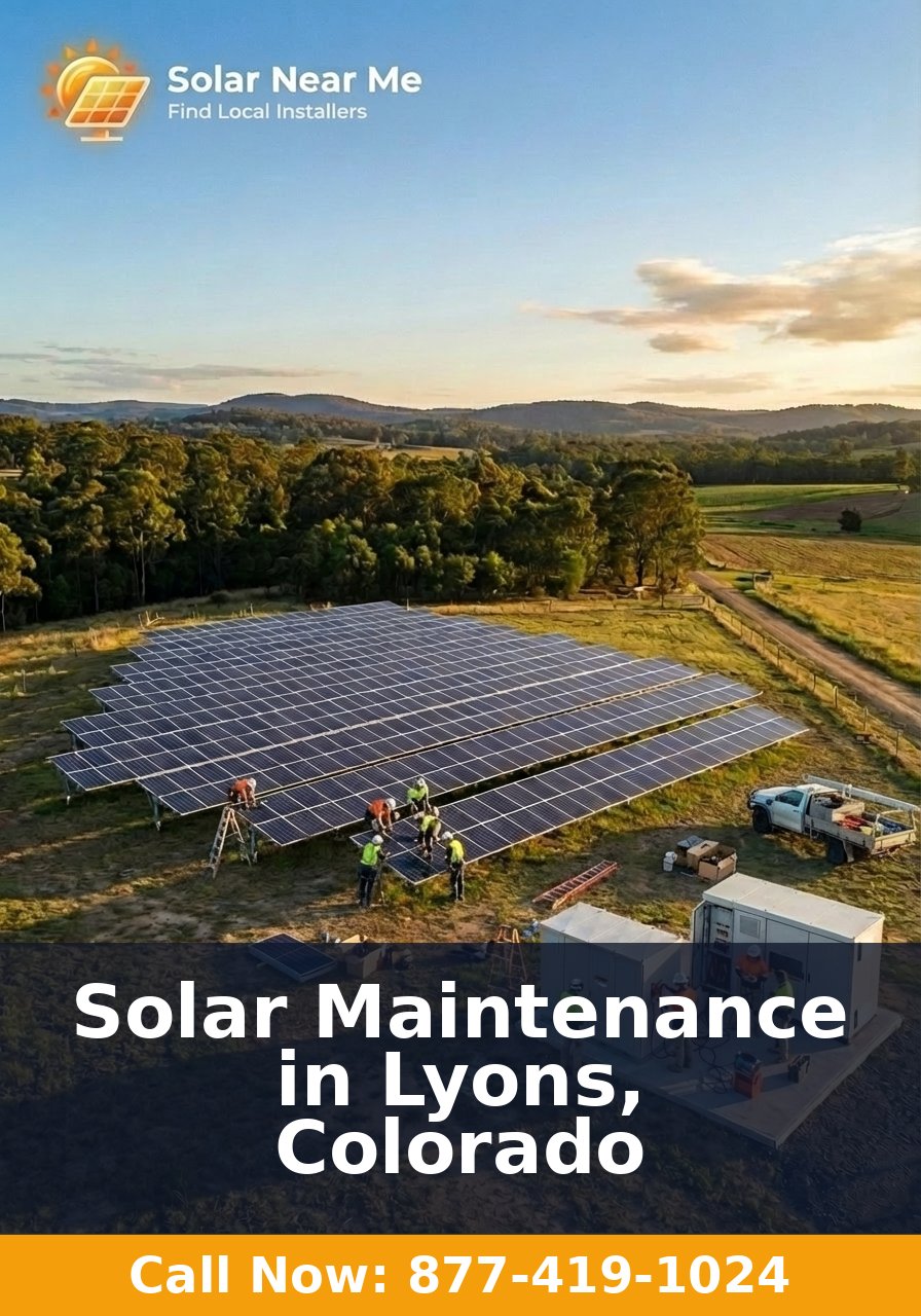 Solar Maintenance in Lyons, Colorado