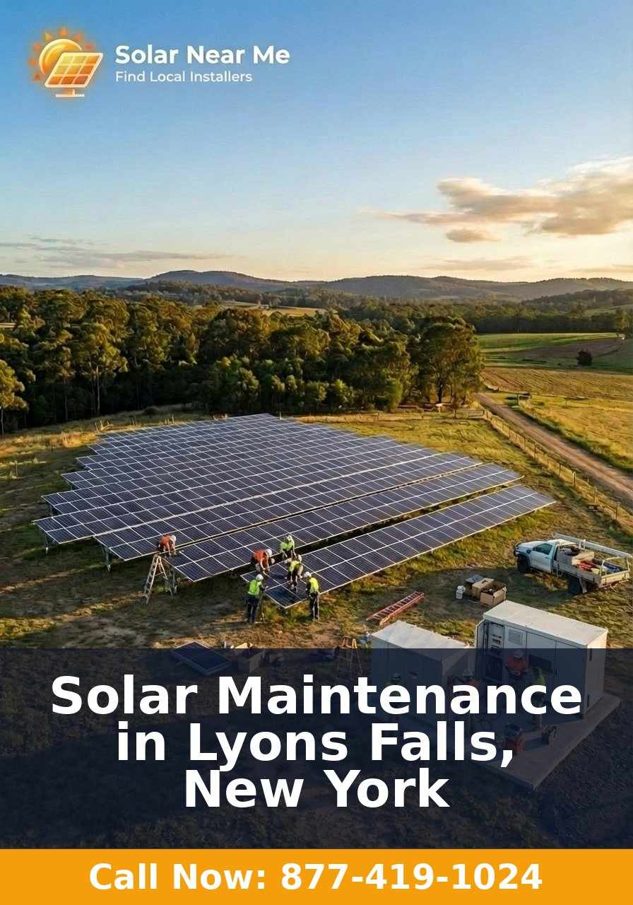 Solar Maintenance in Lyons Falls, New York