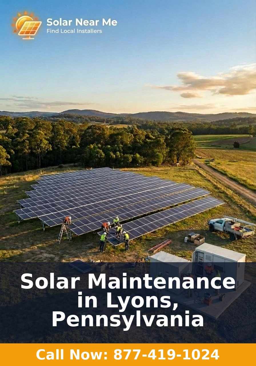 Solar Maintenance in Lyons, Pennsylvania