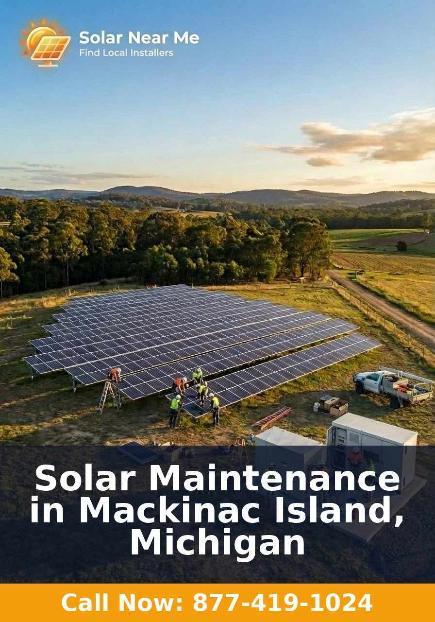 Solar Maintenance in Mackinac Island, Michigan