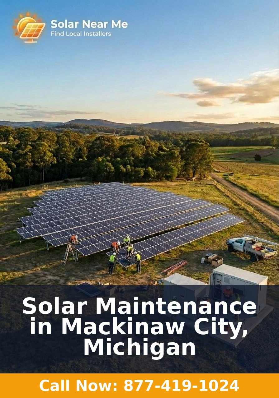 Solar Maintenance in Mackinaw City, Michigan
