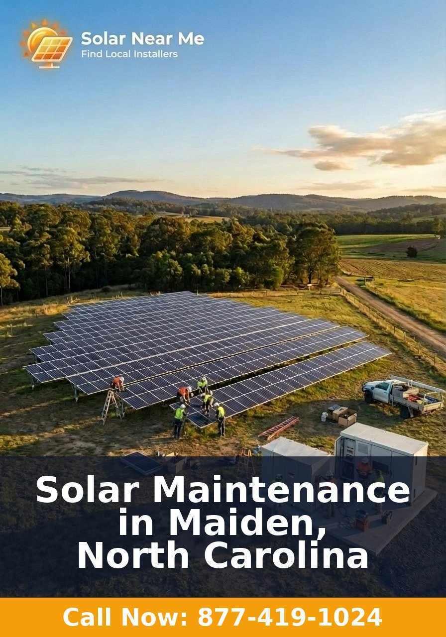 Solar Maintenance in Maiden, North Carolina