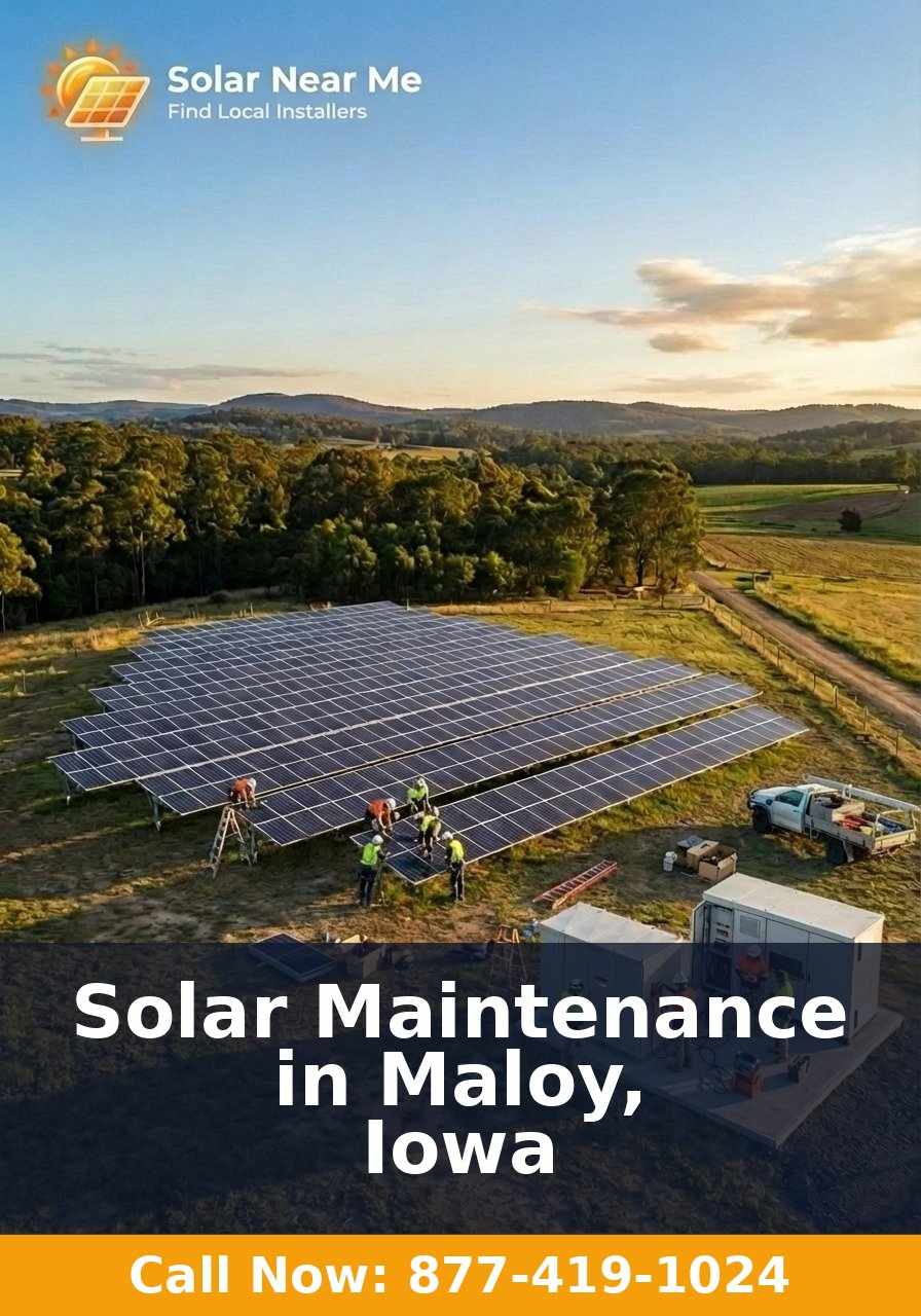 Solar Maintenance in Maloy, Iowa