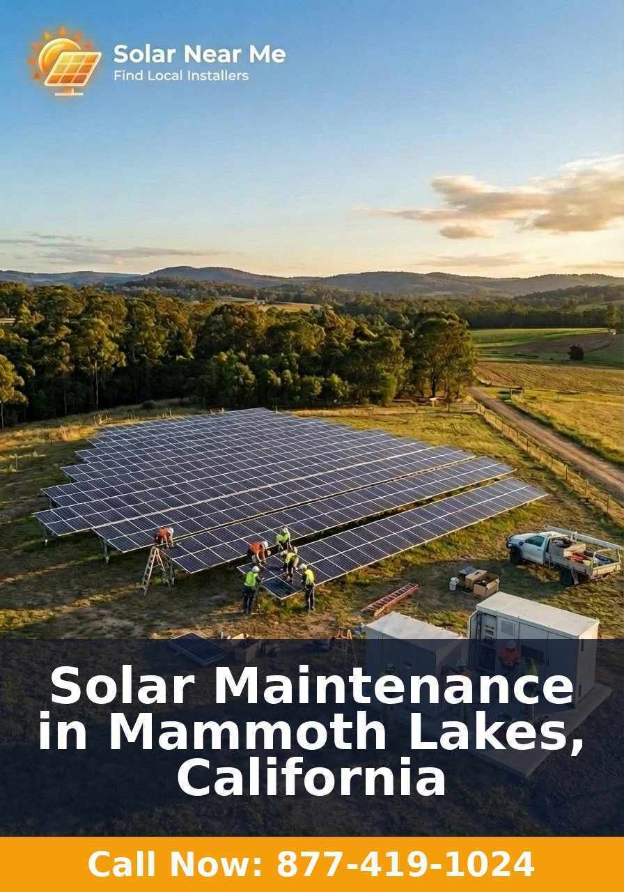 Solar Maintenance in Mammoth Lakes, California