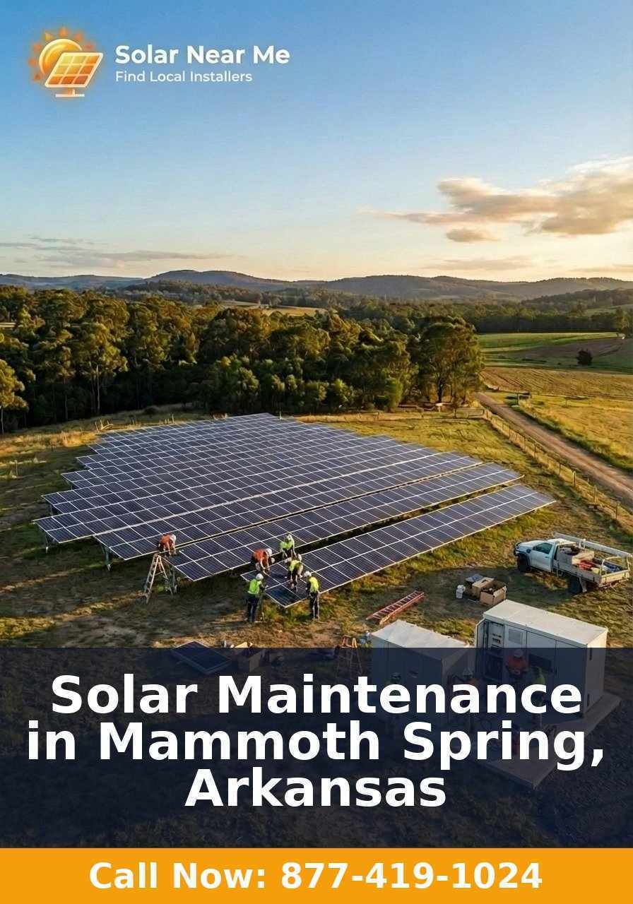Solar Maintenance in Mammoth Spring, Arkansas