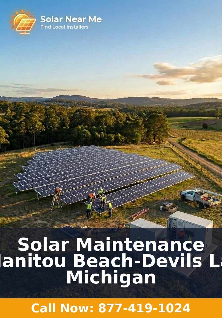 Solar Maintenance in Manitou Beach-Devils Lake, Michigan