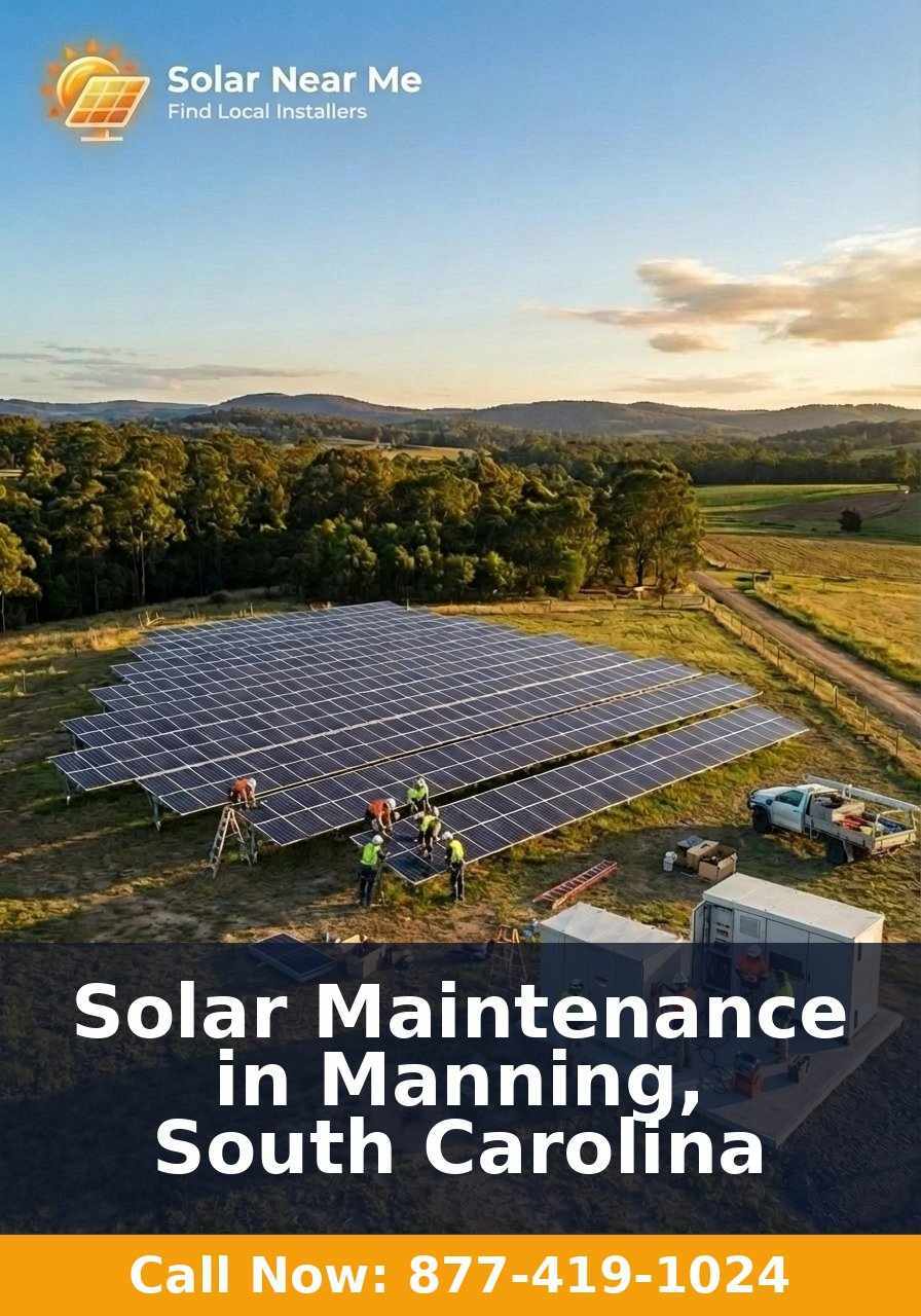 Solar Maintenance in Manning, South Carolina