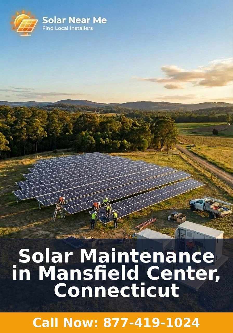 Solar Maintenance in Mansfield Center, Connecticut